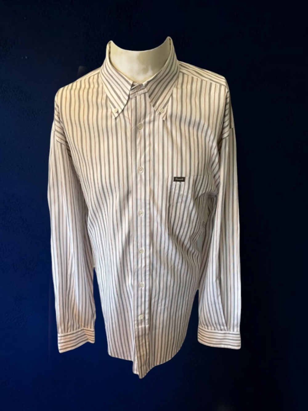 FACONNABLE  Relaxed Fit Button Down Collar Shirt Size XL